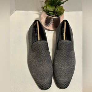 Steve Madden Black and Gray Men's Loafers